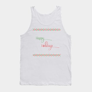 Happy Holidays Design Tank Top